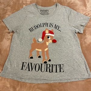 RUDOLPH the RED NOSED REINDEER Christmas Tee